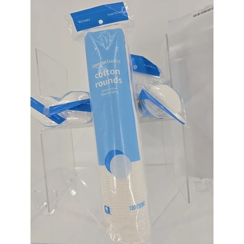 Amazon Basics - Cotton Rounds - Pack of 100‎ x 6 Packs = 600 Count Total